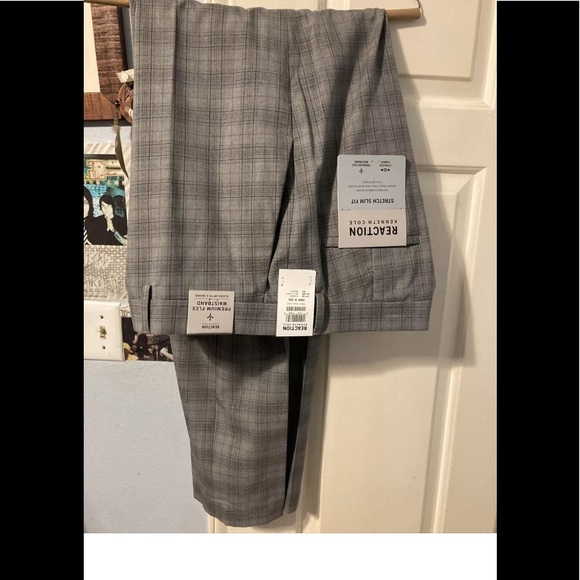 Kenneth Cole Flat Front Reaction Suit Pants 38/32 - Picture 1 of 1